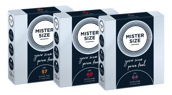 MISTER SIZE Trial Set 57-60-64 (3x3 preservativos)